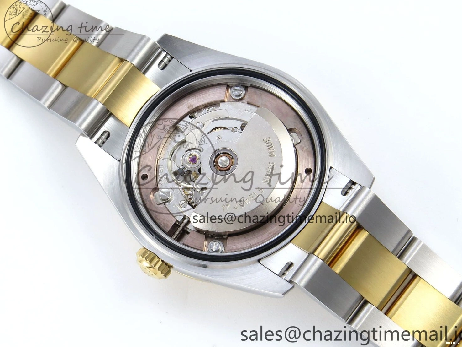 MiroTime 0317 DateJust 31 278383RBR ARF 1:1 Best Edition 904L Steel White Roman Dial Diamonds Bezel on SS YG Oyster Bracelet ETA Cozy 400